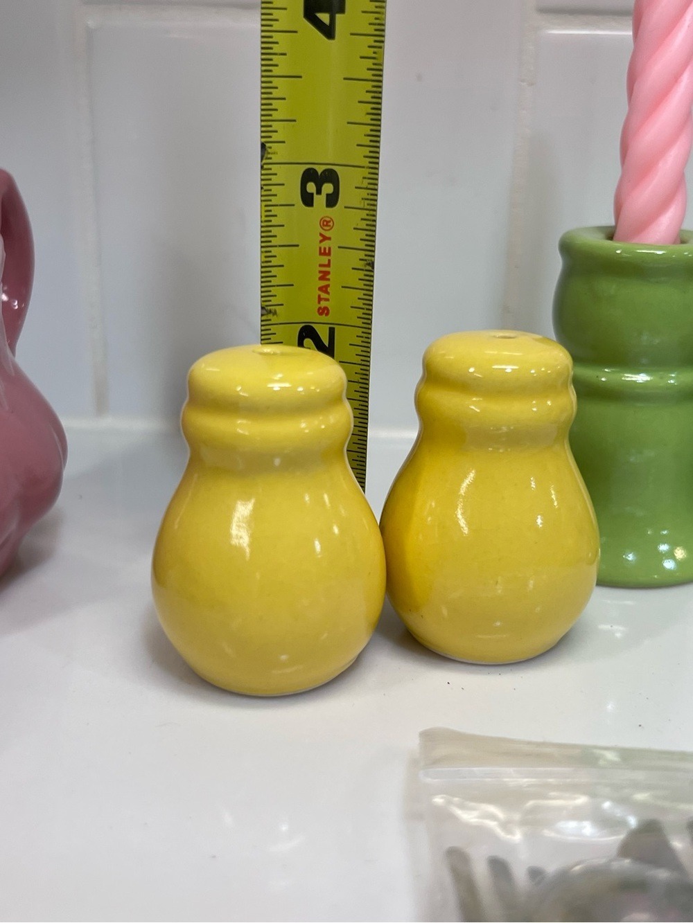 Vintage Frenzy Toy Colorful Tea set For Doll Or Pretend Play - Picture 2 of 7